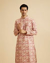 Dusty Pink Art Silk Kurta Pajama